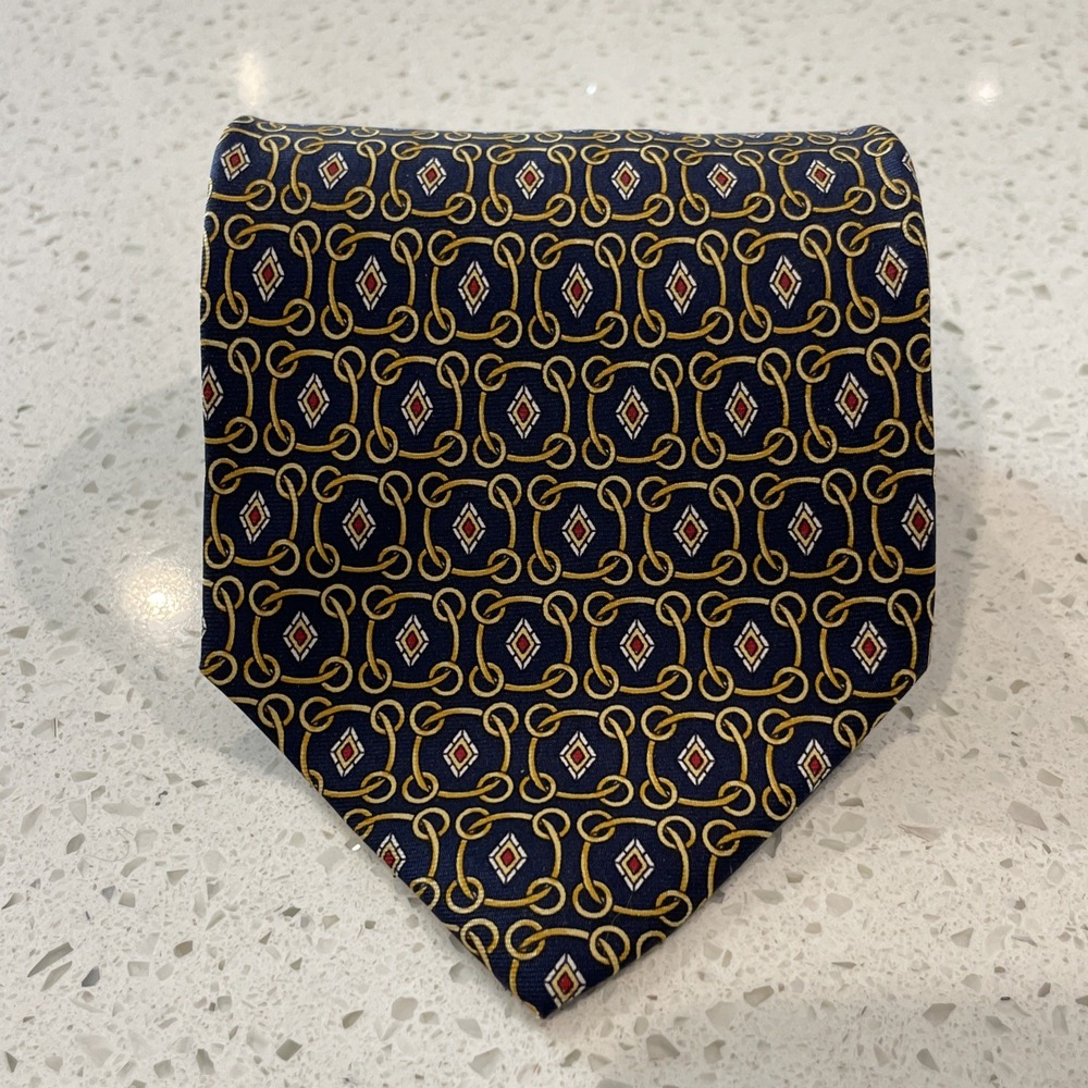 Vtg Paolo Gucci Mens Silk Neck Tie Made In Italy Geometric Graphic Multicolor